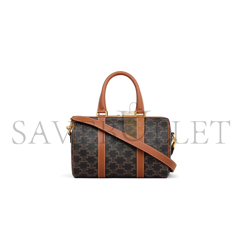 Ce1i*e medium boston in triomphe canvas and calfskin 121322cas.04lu (25*19*13cm)